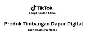 Produk Timbangan Dapur Digital