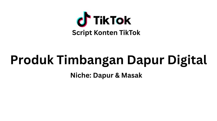 Produk Timbangan Dapur Digital