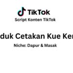 Script Konten TikTok Produk Cetakan Kue Kering